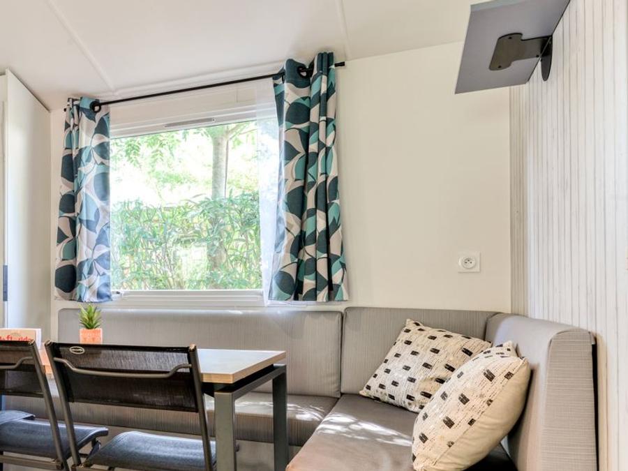 Mobilhome 4 personnes - 2 chambres - 4 personnes, terrasse semi-couverte, Clim TV 0