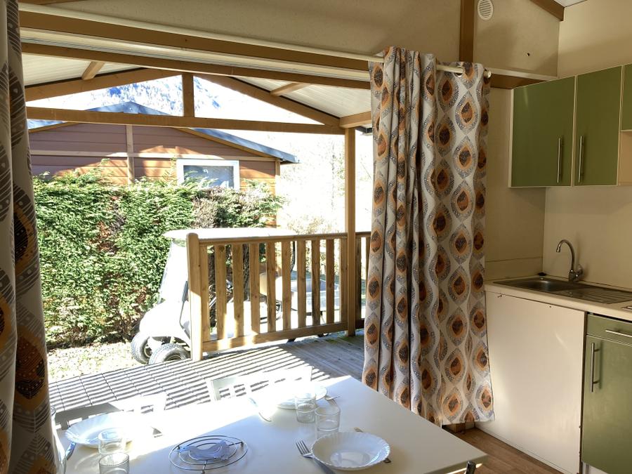 Chalet 4 personnes - Standard 20m² - 2 chambres + terrasse couverte 3