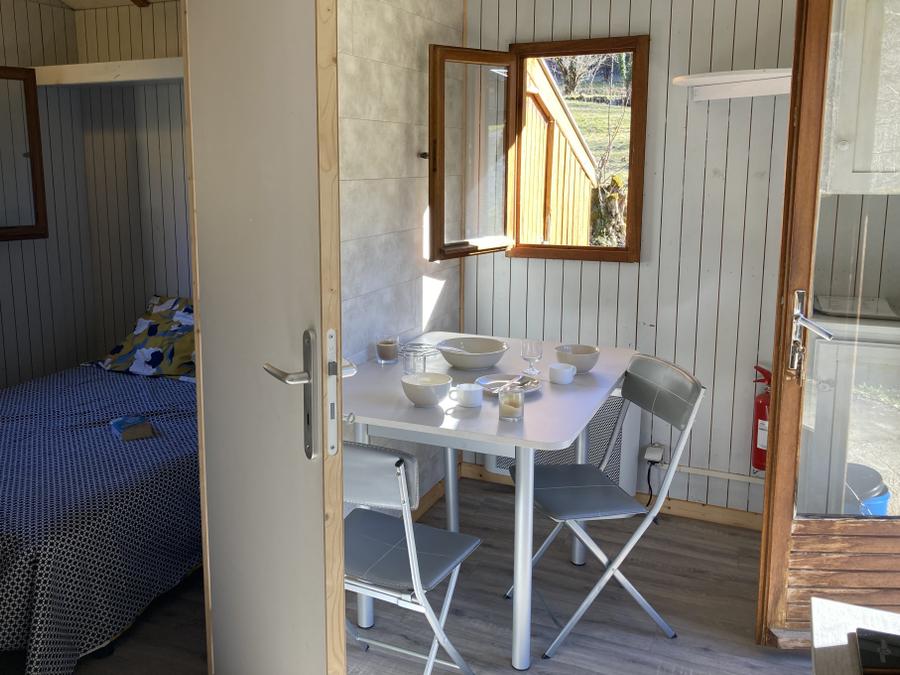 Chalet 2 personnes - Standard 20m² - 1 chambre + terrasse couverte 10
