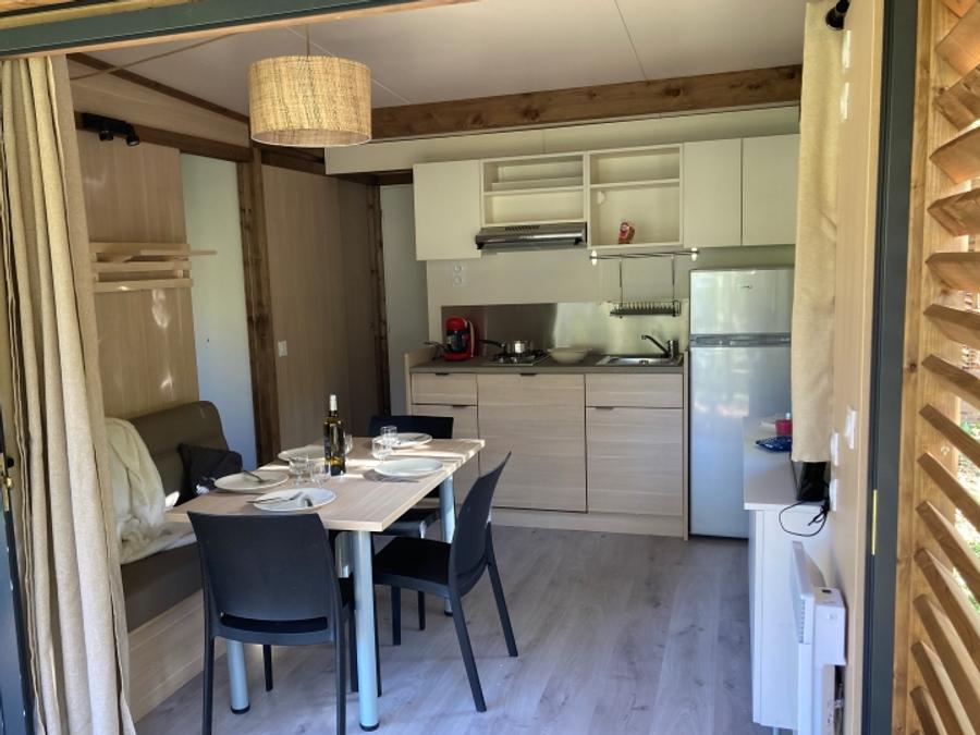 Chalet 5 personnes - Morea Premium 25m² - 2 chambres + TV + LV + terrasse couverte 1