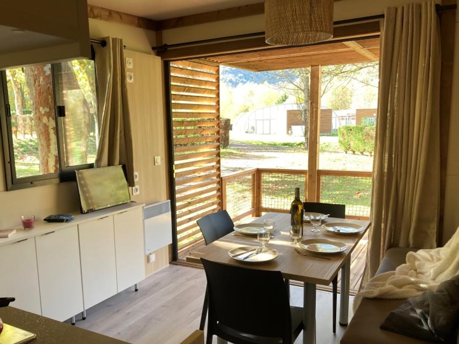 Chalet 5 personnes - Morea Premium 25m² - 2 chambres + TV + LV + terrasse couverte 4