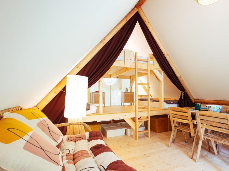 Tente en toile et en bois 4 personnes - LODGE TRAPPEUR 4 pers 4
