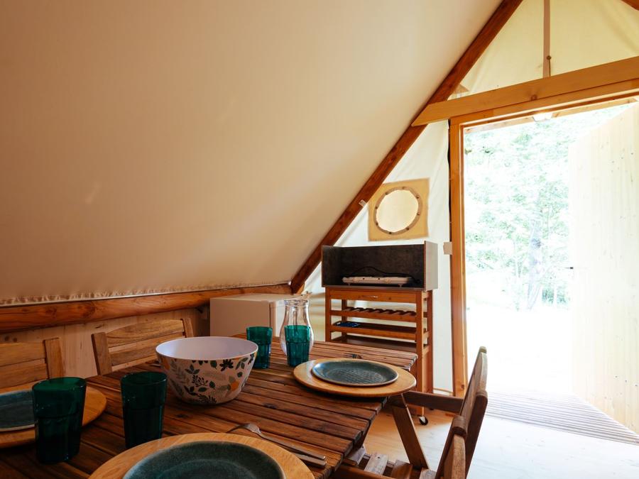 Tente en toile et en bois 4 personnes - LODGE TRAPPEUR 4 pers 3