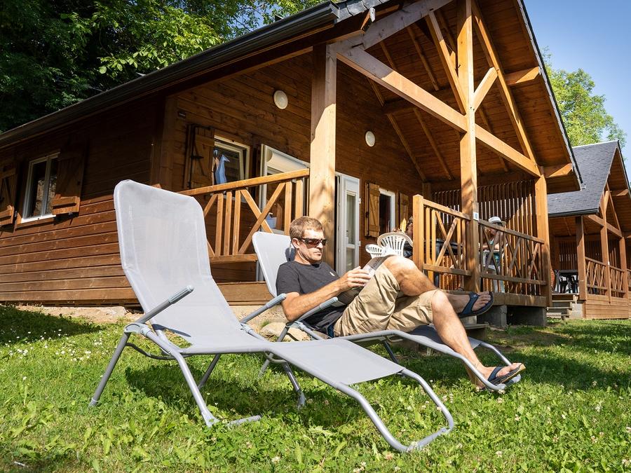 Chalet 6 personnes - Chalet bois 3 chambres TV LV Terrasse couverte 0