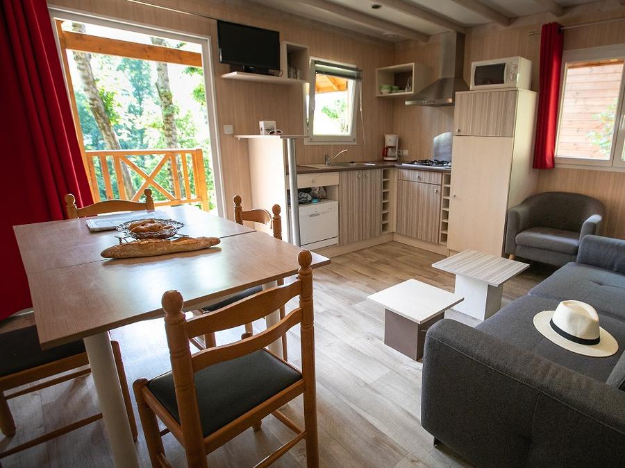 Chalet 6 personnes - Chalet bois 3 chambres TV LV Terrasse couverte 3