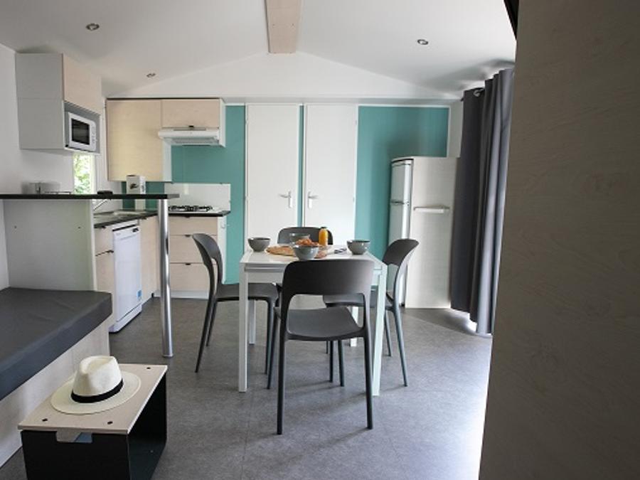 Mobilhome 8 personnes - Cottage 4 chambres TV LV Terrasse semi-couverte 2