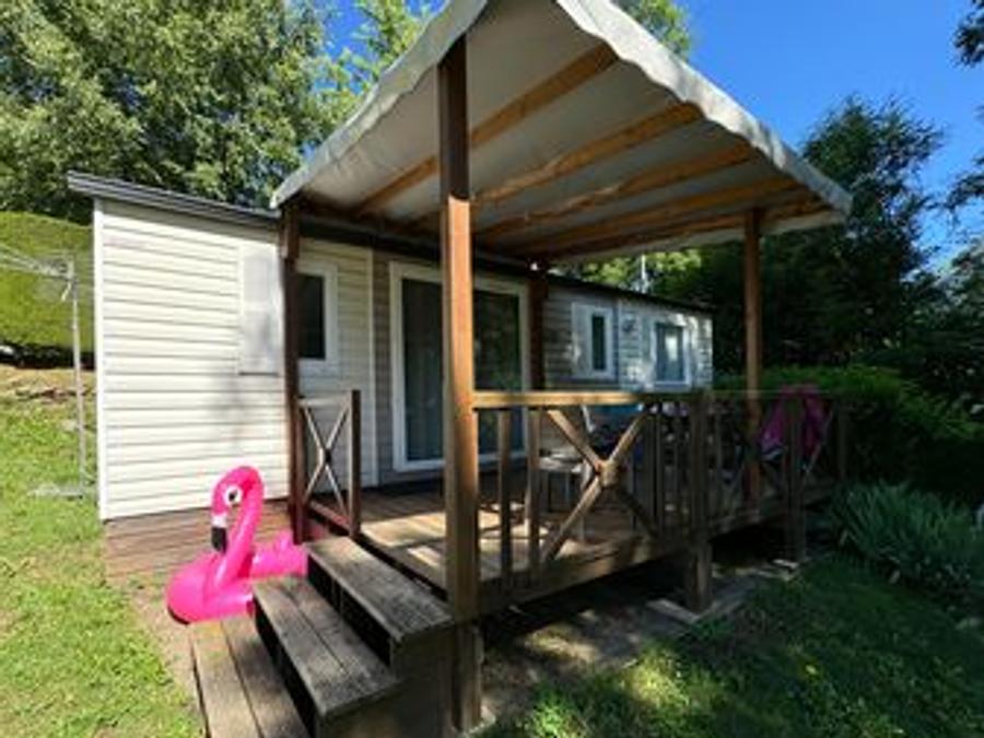 Mobilhome 6 personnes - 3 chambres MARMOTTE TV LV Terrasse semi-couverte 6