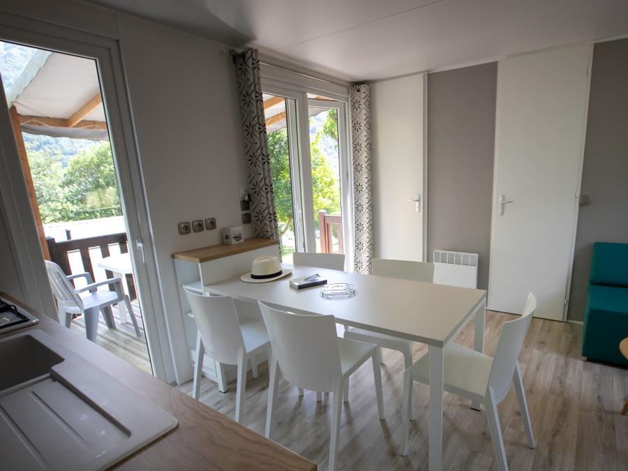Mobilhome 6 personnes - 3 chambres MARMOTTE TV LV Terrasse semi-couverte 14