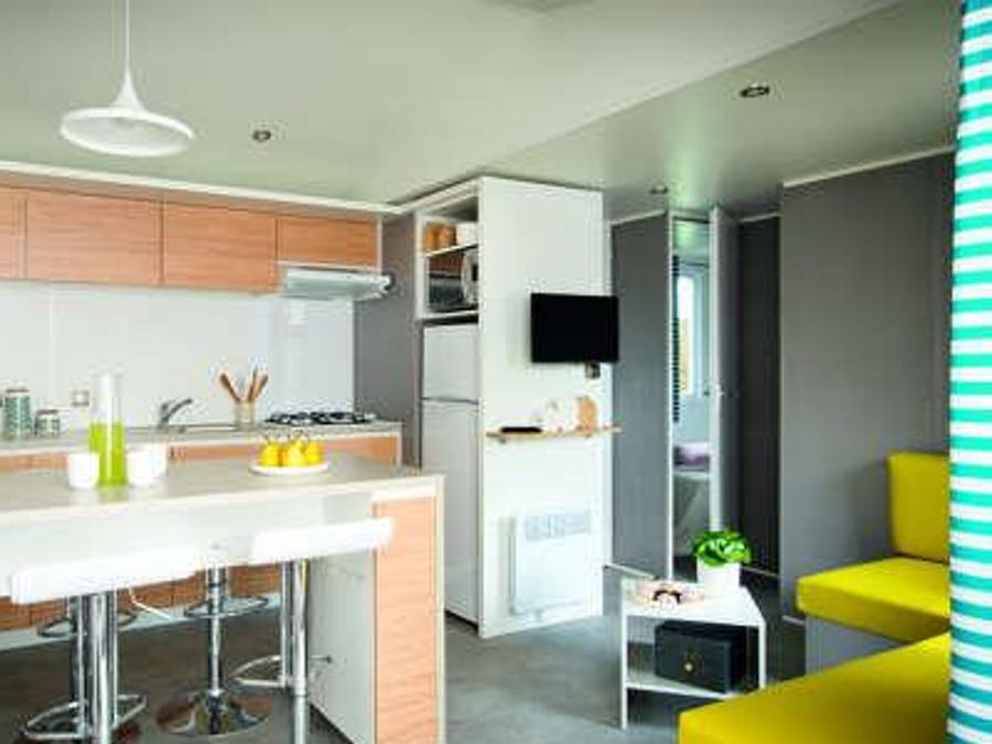 Mobilhome 6 personnes - 3 chambres MARMOTTE TV LV Terrasse semi-couverte 3
