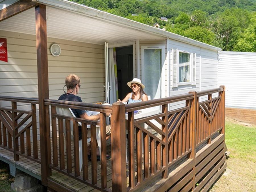 Mobilhome 5 personnes - Mobil-home Gavarnie 2 chambres TV LV Terrasse semi couverte 0