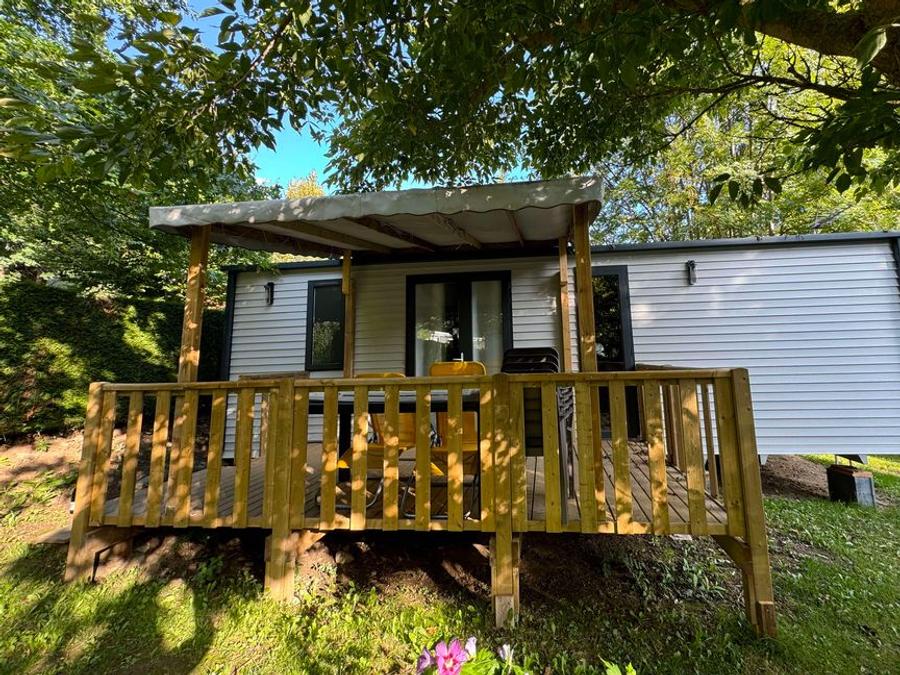 Mobilhome 6 personnes - Gloriette 3 chambres TV LV Terrasse semi couverte 4