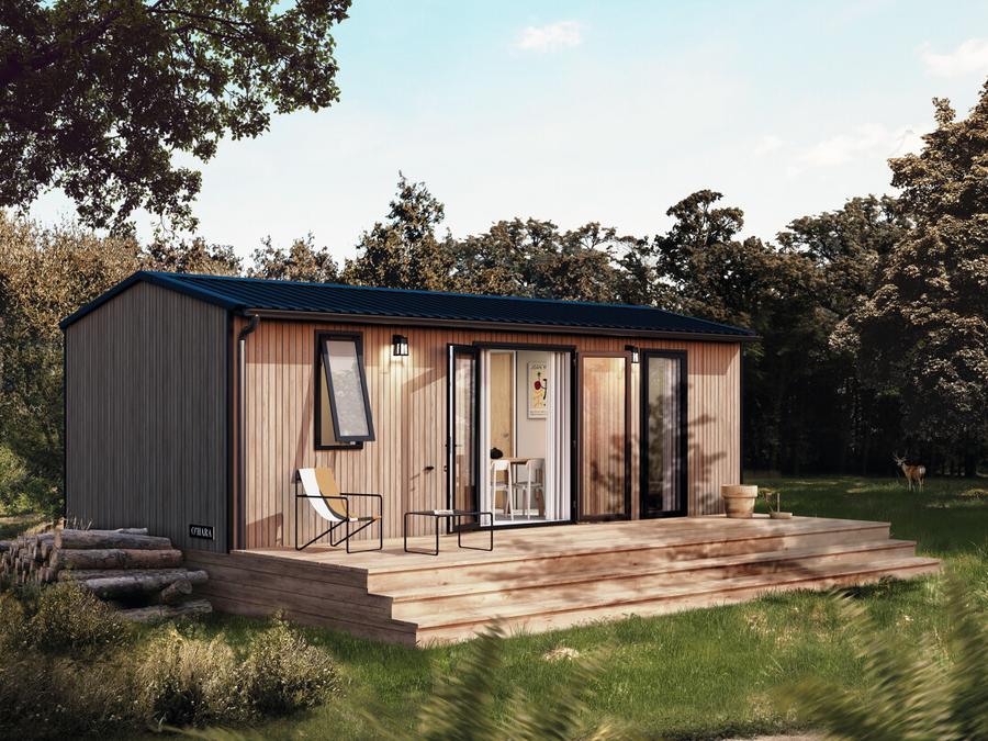 Mobilhome 5 personnes - Troumouse 2 chambres TV LV Terrasse semi-couverte 11