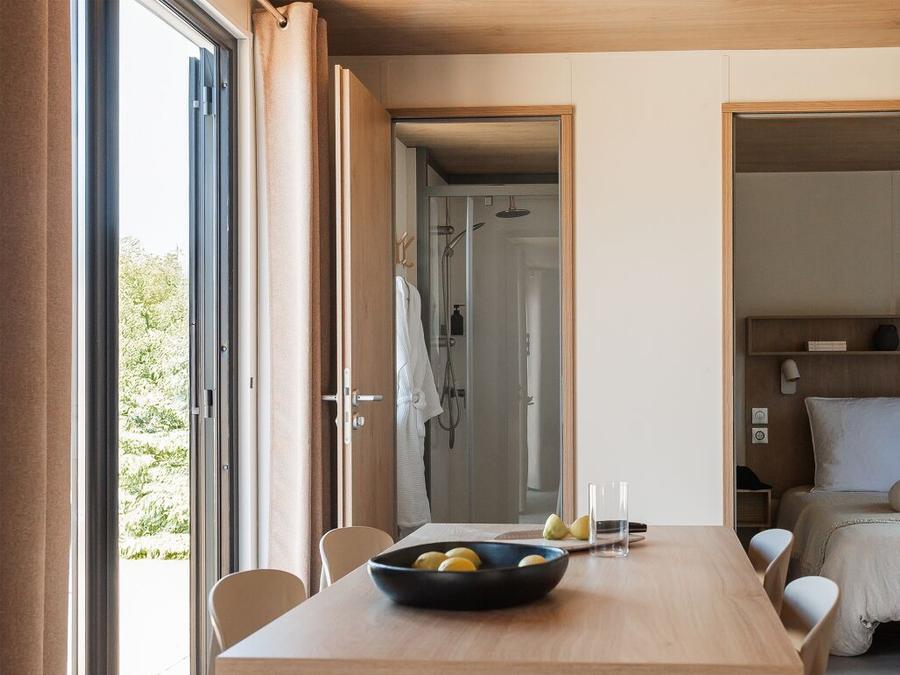Mobilhome 5 personnes - Mobil-home Iris 2 chambres Climatsiation TV LV Terrasse semi-couverte 3