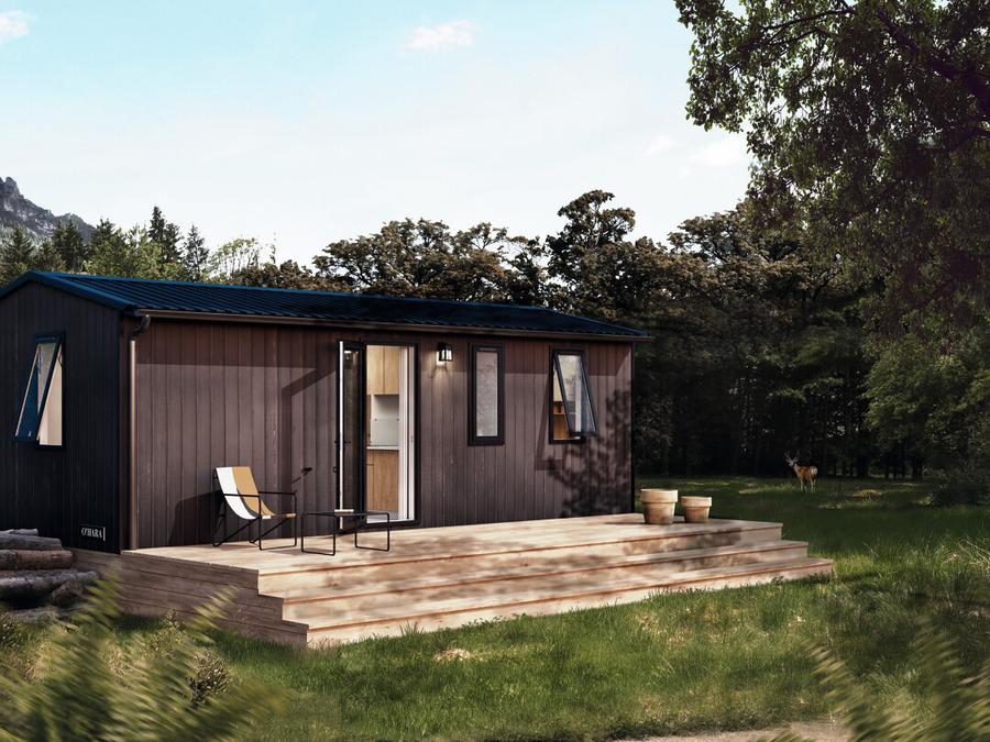 Mobilhome 5 personnes - Mobil-home Iris 2 chambres Climatsiation TV LV Terrasse semi-couverte 0