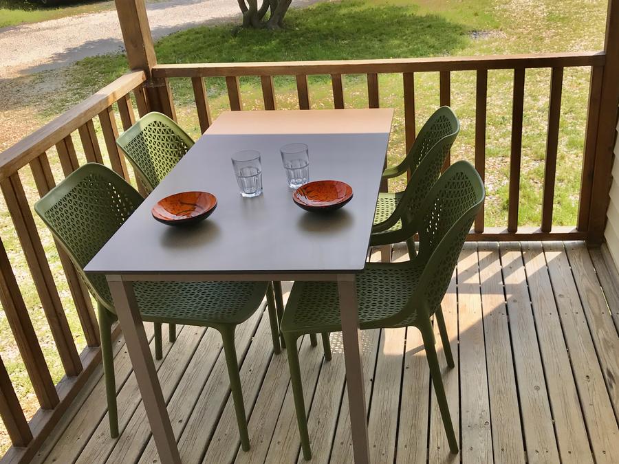 Mobilhome 4 personnes - Loggia 31m², 2 chambres, terrasse Loggia intégrée, climatisation 2