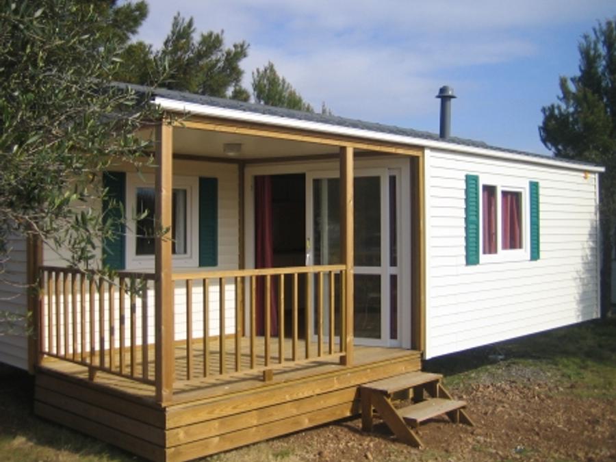Mobilhome 4 personnes - Loggia 31m², 2 chambres, terrasse Loggia intégrée, climatisation 0