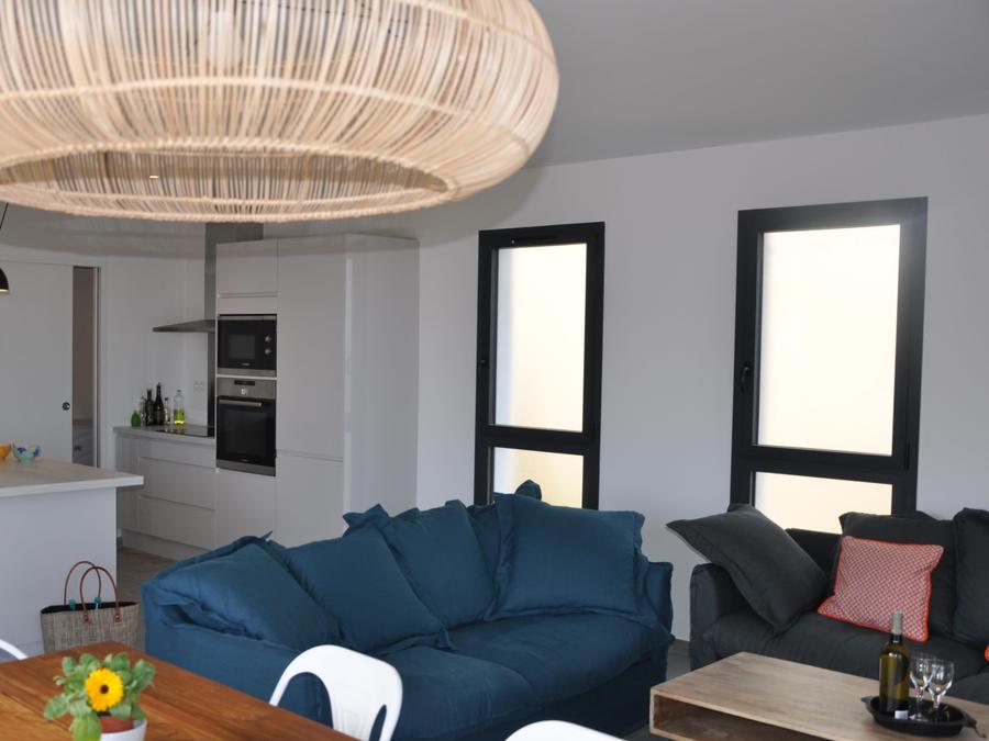 Villa 8 personnes - CASA PALMA villa avec piscine privée, vue sur étang de La Palme - 4 chambres - grande terrasse bois 3