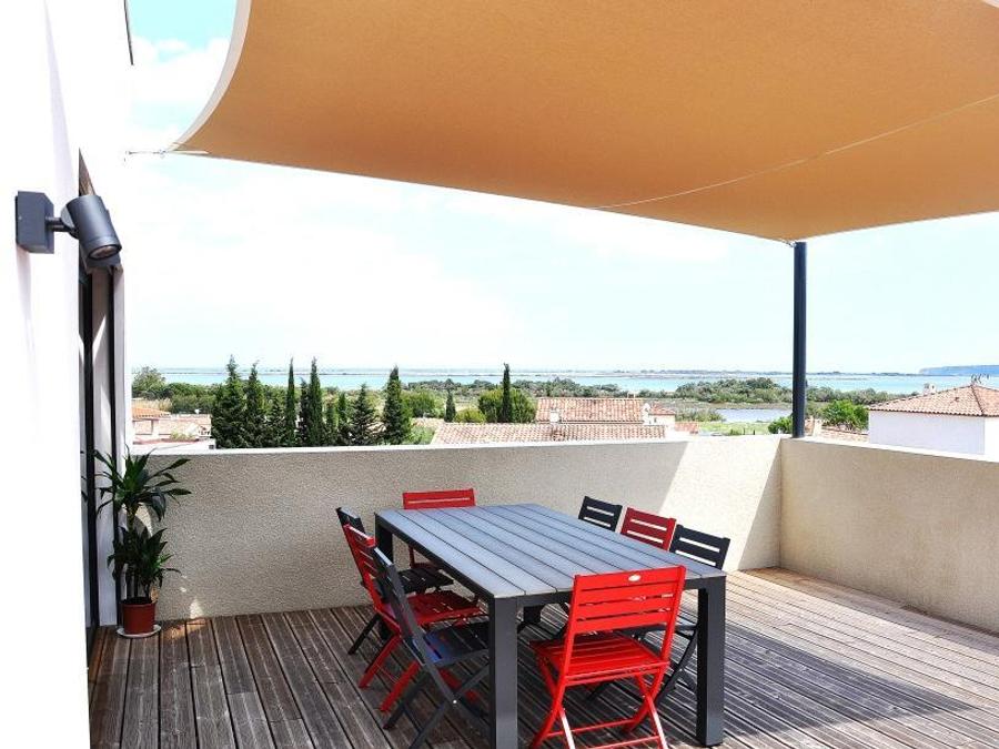 Villa 8 personnes - CASA PALMA villa avec piscine privée, vue sur étang de La Palme - 4 chambres - grande terrasse bois 6