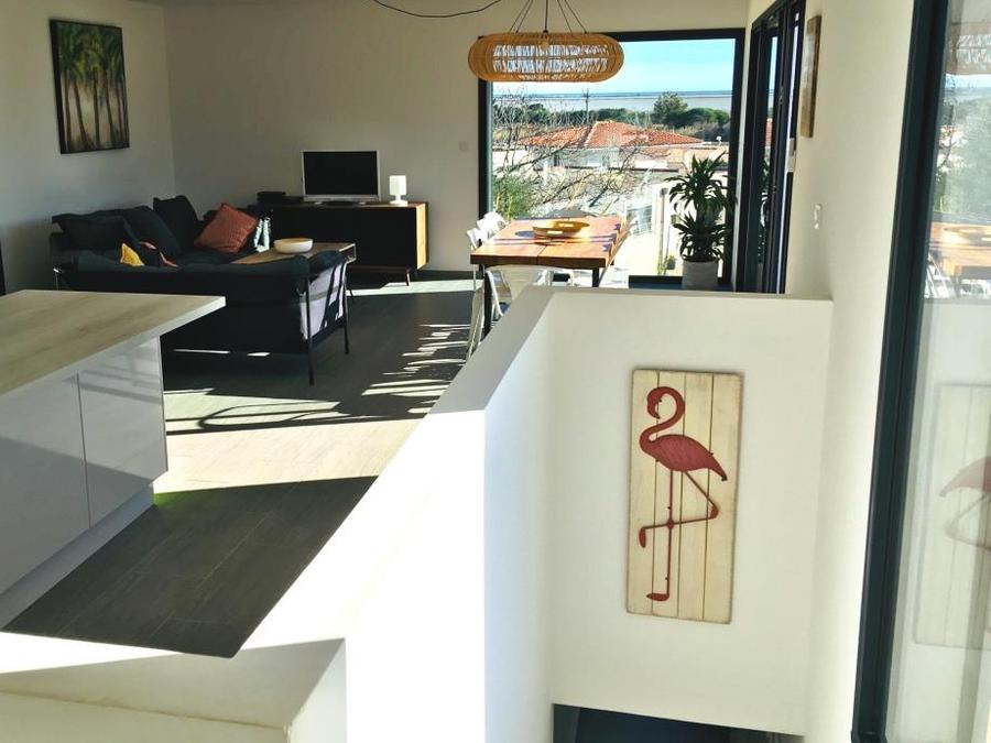 Villa 8 personnes - CASA PALMA villa avec piscine privée, vue sur étang de La Palme - 4 chambres - grande terrasse bois 7