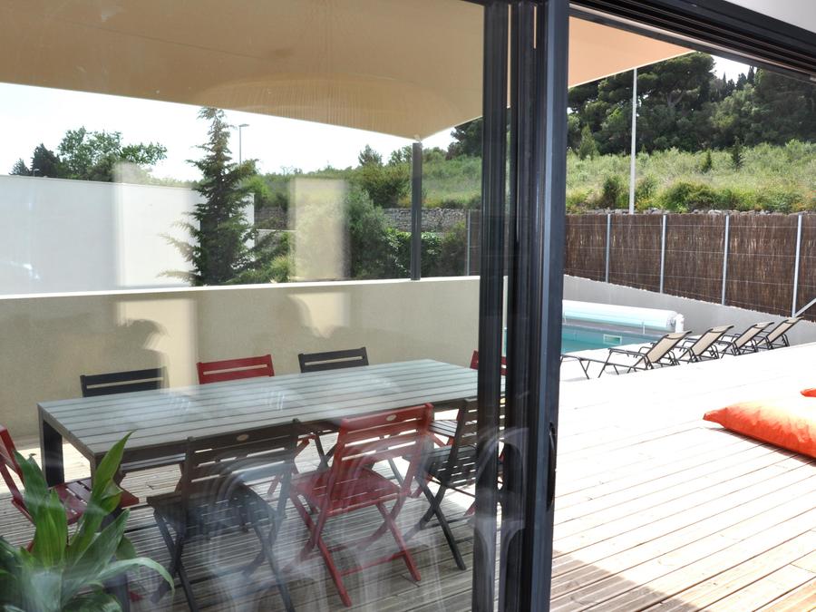 Villa 8 personnes - CASA PALMA villa avec piscine privée, vue sur étang de La Palme - 4 chambres - grande terrasse bois 2