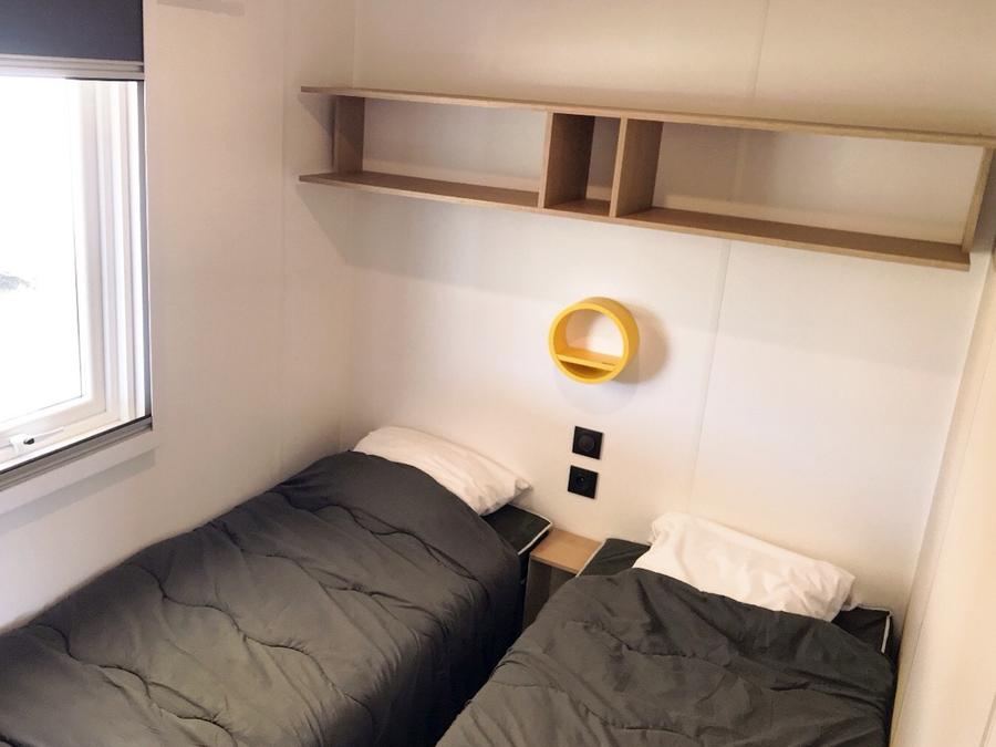 Mobilhome 6 personnes - Top Espace premium 32m², 3 chambres, terrasse couverte 15m² + TV + Lave vaisselle + climatisation 5