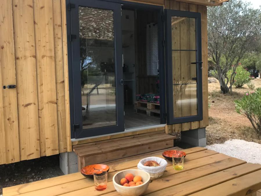 Chalet 4 personnes - Cabane Tithome 20m², 2 chambres (sans sanitaire) 4 pers. 1