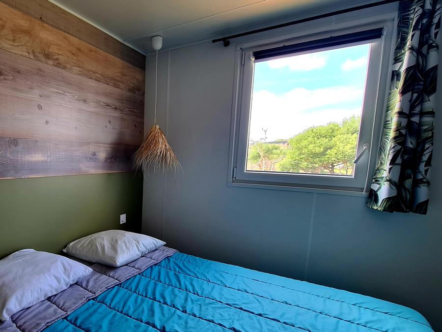 Mobilhome 6 personnes - XL premium 6pers 2 sdb, 3 chambres +terrasse couverte+ tv+lave vaisselle+climatisation 7