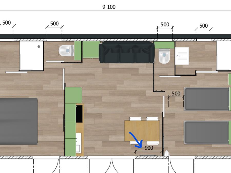 Mobilhome 4 personnes - XXL premium 35m² 2sdb, 2 chambres,tv,lave vaisselle, climatisation 0