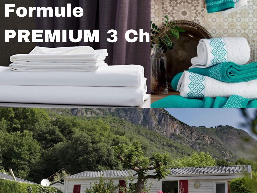 Mobilhome 6 personnes - Gavarnie 3 chambres = draps + serviettes +ménage 3