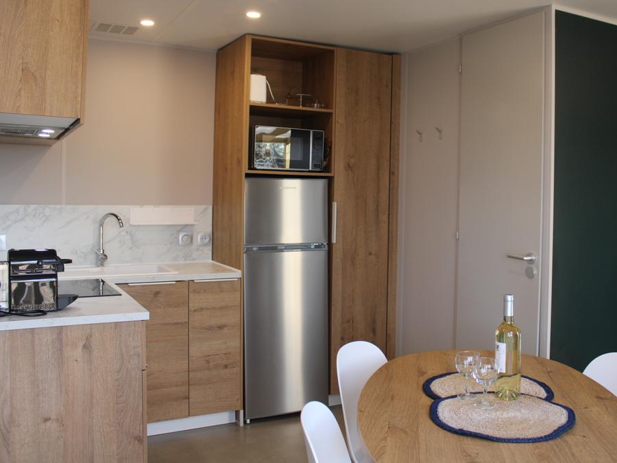 Mobilhome 4 personnes - Moorea 52 m² - 3 pièces - 2 chambres - Jacuzzi privatif - Climatisation 13