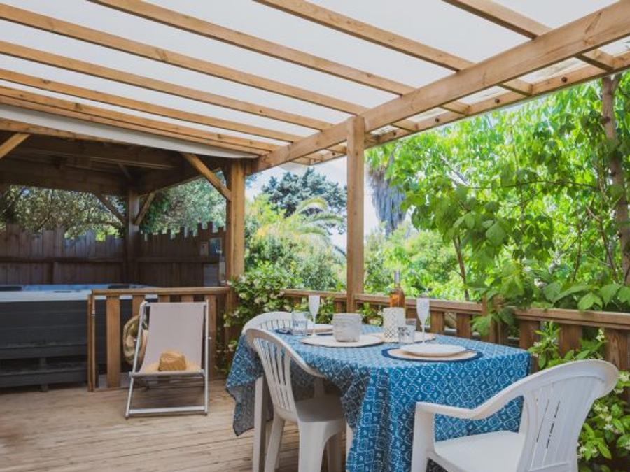 Mobilhome 4 personnes - Moorea 52 m² - 3 pièces - 2 chambres - Jacuzzi privatif - Climatisation 1