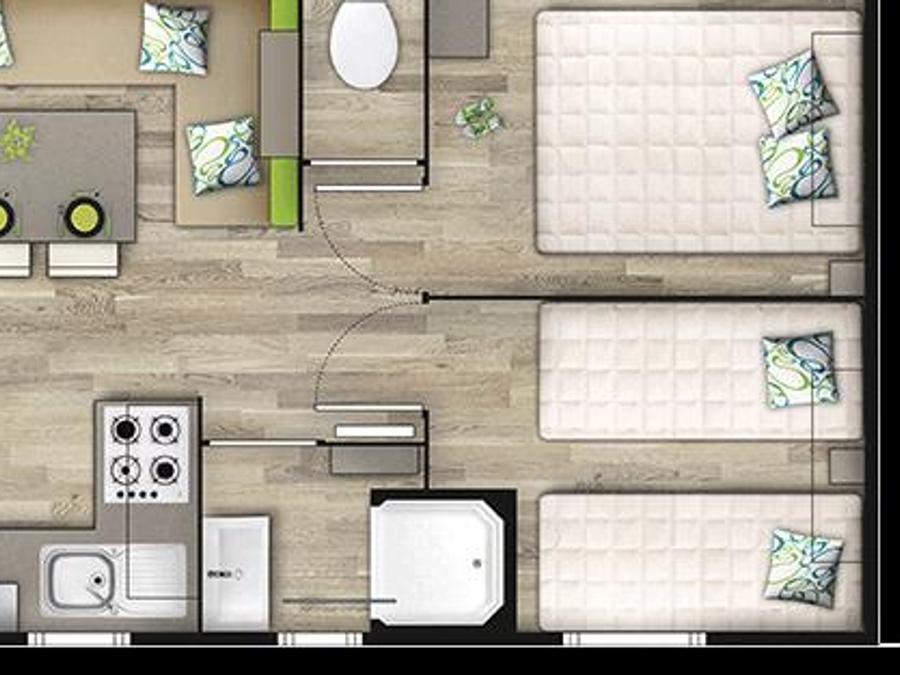 Mobilhome 4 personnes - Mobil Home 4 places - n°27, n°39, n°40, n°41 et 45 10