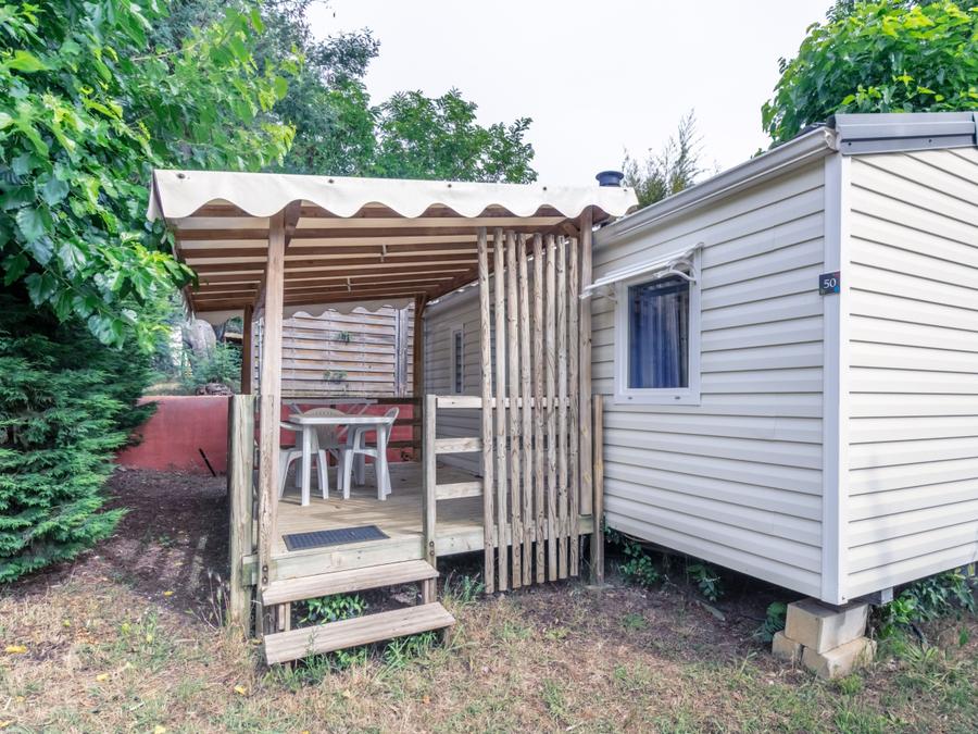 Mobilhome 3 personnes - TAMARIS - terrasse couverte 2