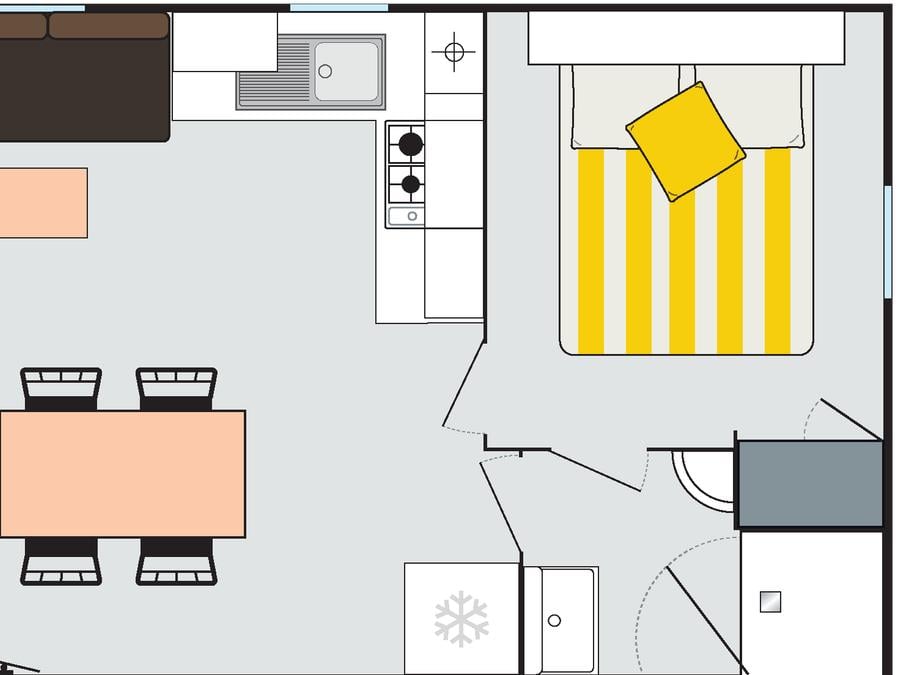 Mobilhome 6 personnes - 3 chambres 5