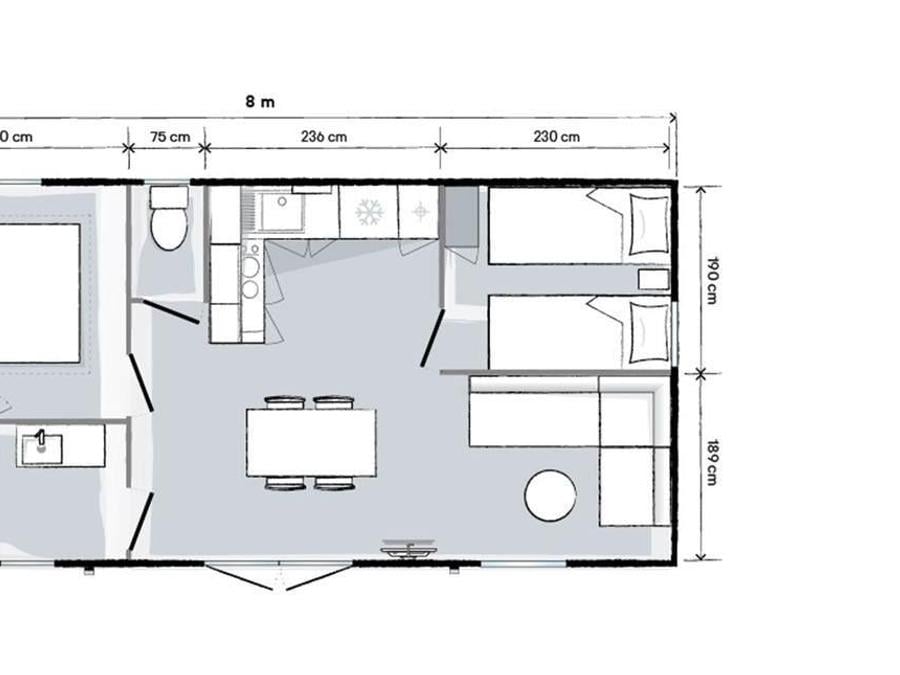 Mobilhome 4 personnes - Port Pin 6