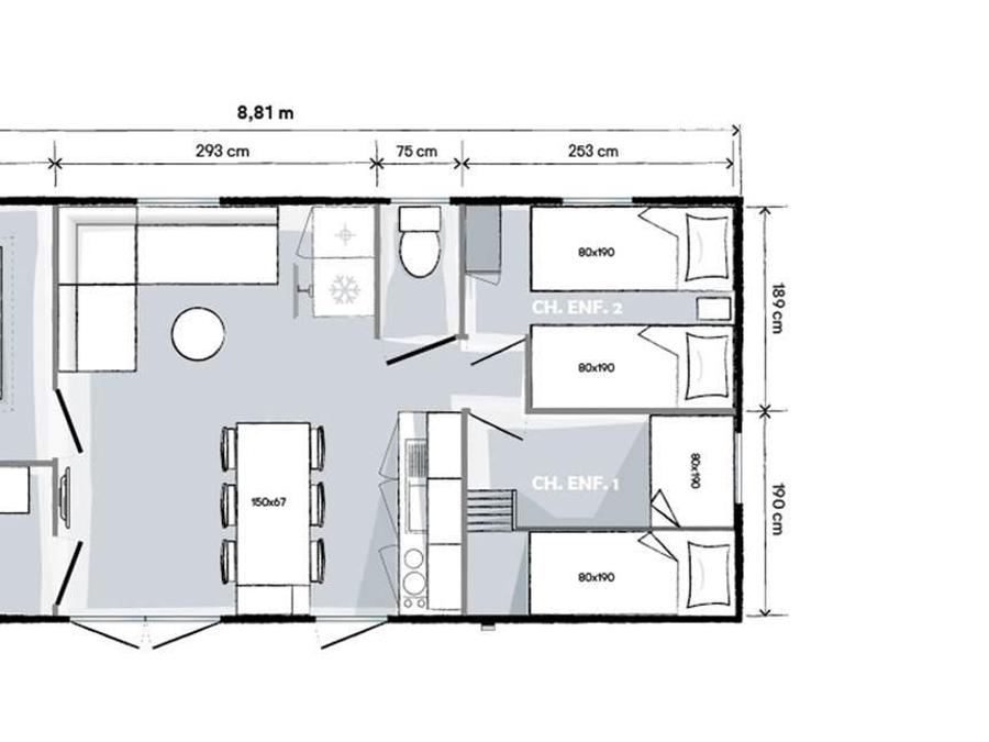 Mobilhome 6 personnes - En Vau 9