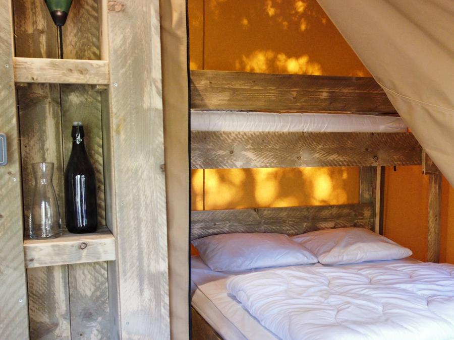 Tente en toile et en bois 5 personnes - Eco-Lodge SAVANE 5