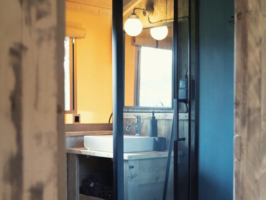 Tente en toile et en bois 6 personnes - Eco-Lodge WOODY 3 chambres 11