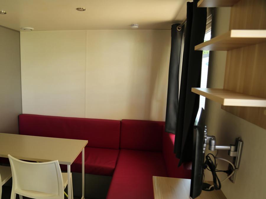 Mobilhome 2 personnes - Mobil-home Confort 18m² - 1 Chambre + TV + Clim 2 pers 1