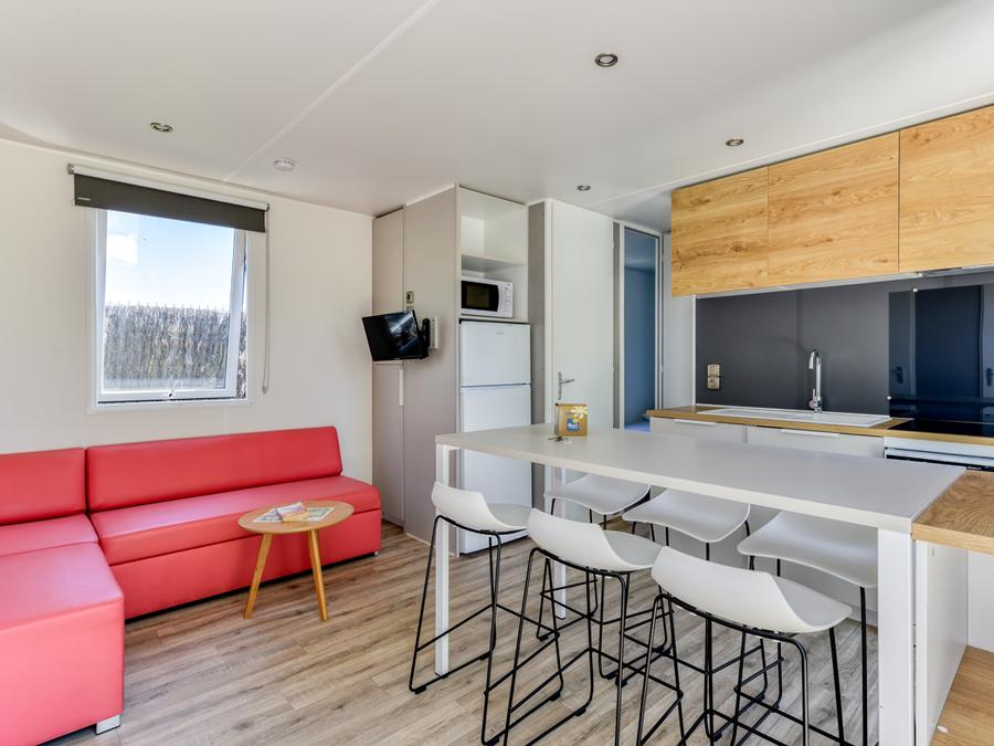 Mobilhome 6 personnes - Mobil Home Premium Plus 33m²- 3 chambres +TV+Clim+Draps+Serviettes+Lits faits+Ménage final inclus 6 pers 4