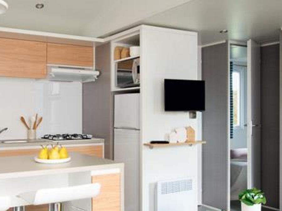 Mobilhome 6 personnes - Mobil-home Premium 30m² - 3 chambres - TV + clim + lave vaisselle ou lave linge 6 pers 1