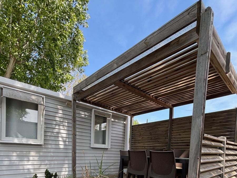 Mobilhome 6 personnes - Mobil-home Premium 30m² - 3 chambres - TV + clim + lave vaisselle ou lave linge 6 pers 5
