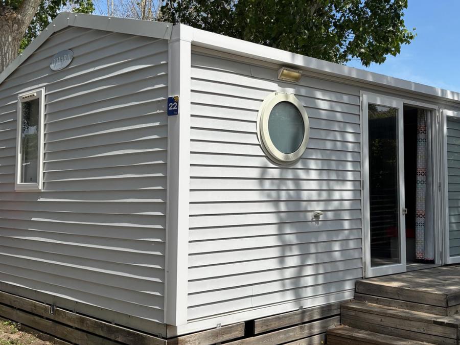 Mobilhome 6 personnes - Mobil-home Premium 30m² - 3 chambres - TV + clim + lave vaisselle ou lave linge 6 pers 10