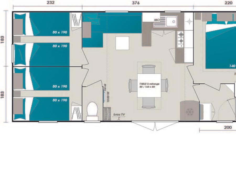 Mobilhome 6 personnes - MOOREA SUPERIEUR 10