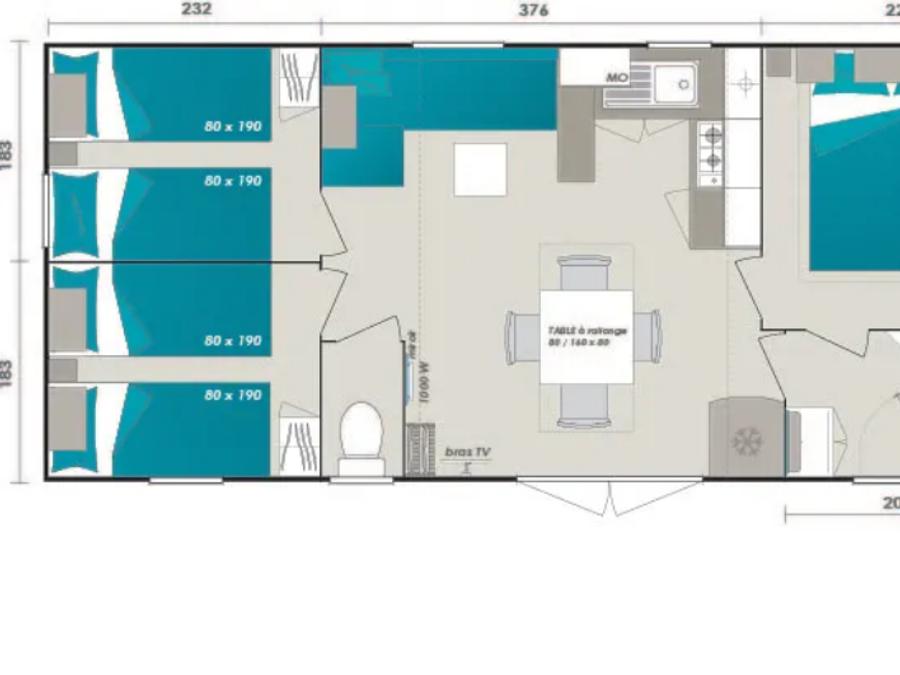 Mobilhome 6 personnes - MOOREA SUPERIEUR 9
