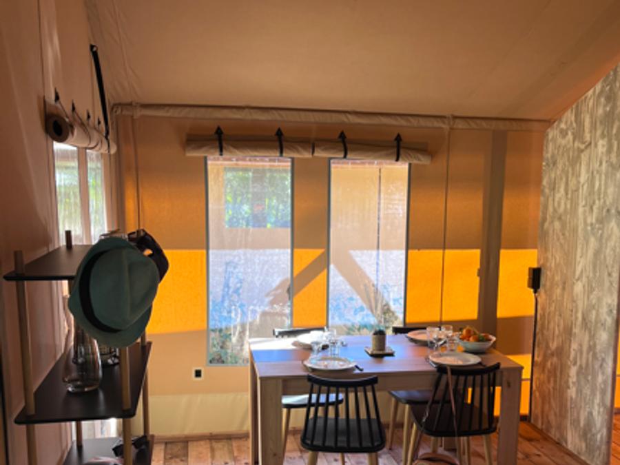 Tente en toile et en bois 4 personnes - Insolite Confort (2 chambres,WC/SDB) 6
