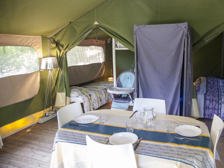 Tente 5 personnes - Confort 37 m² 2 chambres (sans sanitaires) 1