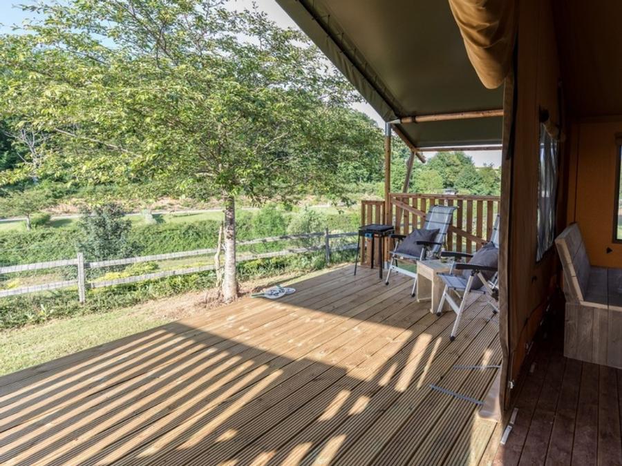 Tente en toile et en bois 4 personnes - > NOUVEAU Tente Safari Premium 2 chambres 6