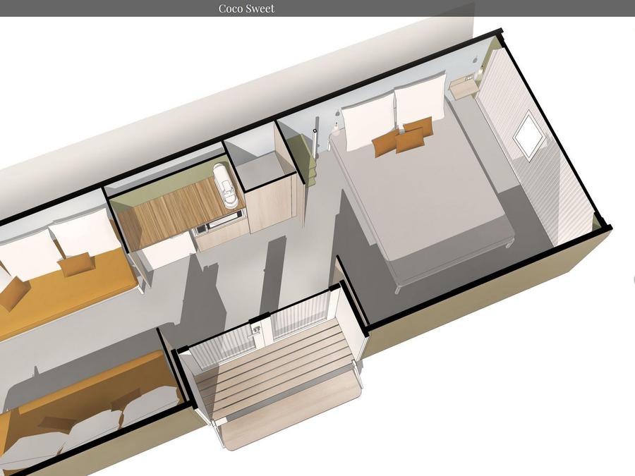 Bungalow toilé 4 personnes - Cocosweet 4
