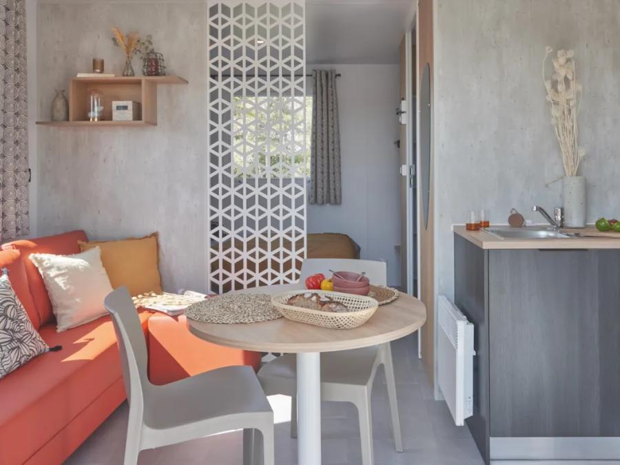 Mobilhome 2 personnes - Bora avec terrasse 1 chambre 2